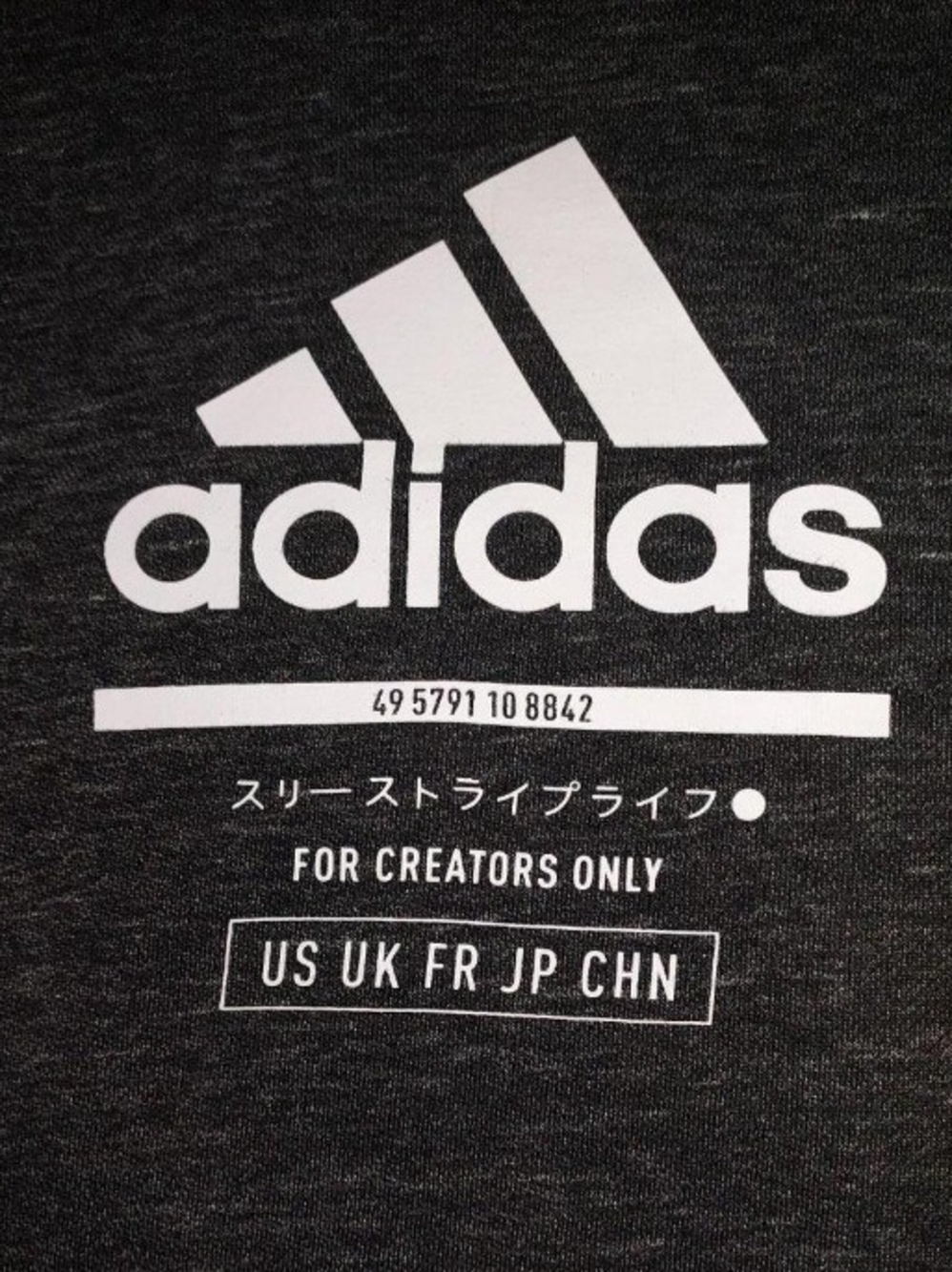 adidas "For Creators Only" Gray & Black Crewneck Sweatshirt - Picture 3 of 6